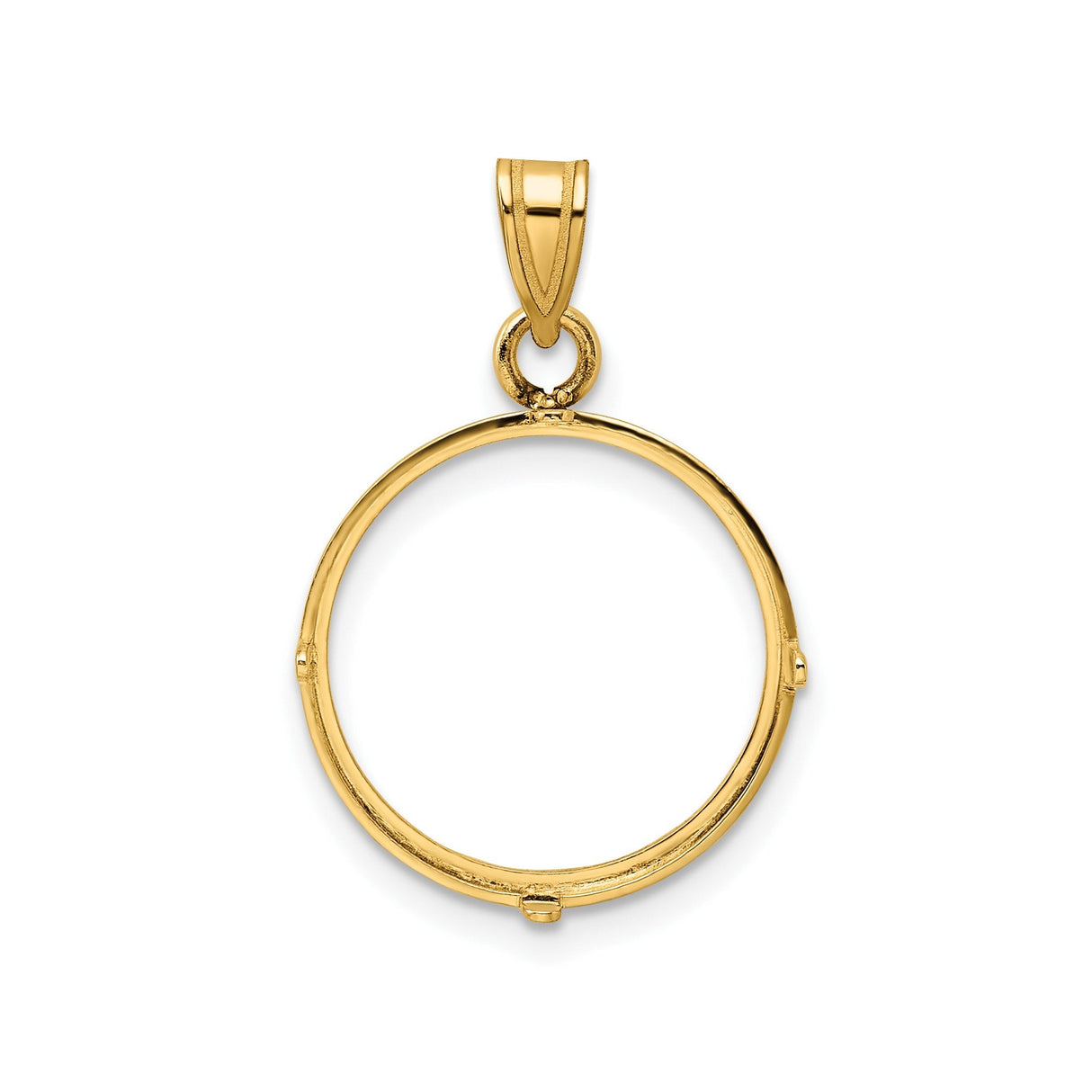 16 mm 14k Yellow Gold coin bezel for 15.5 mm Coin — additional image