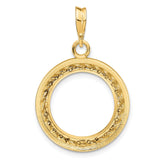 16 mm 14k Yellow Gold coin bezel for 15.5 mm Coin — additional image