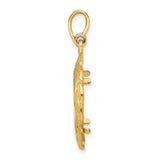 16 mm 14k Yellow Gold coin bezel for 15.5 mm Coin — alternate view