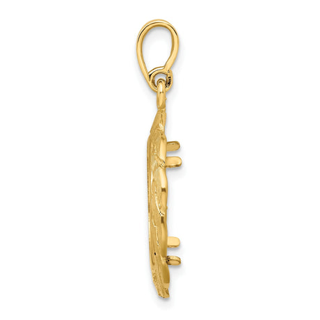 16 mm 14k Yellow Gold coin bezel for 15.5 mm Coin — alternate view