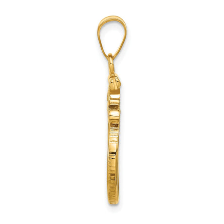 16 mm 14k Yellow Gold coin bezel for 15.5 mm Coin — alternate view