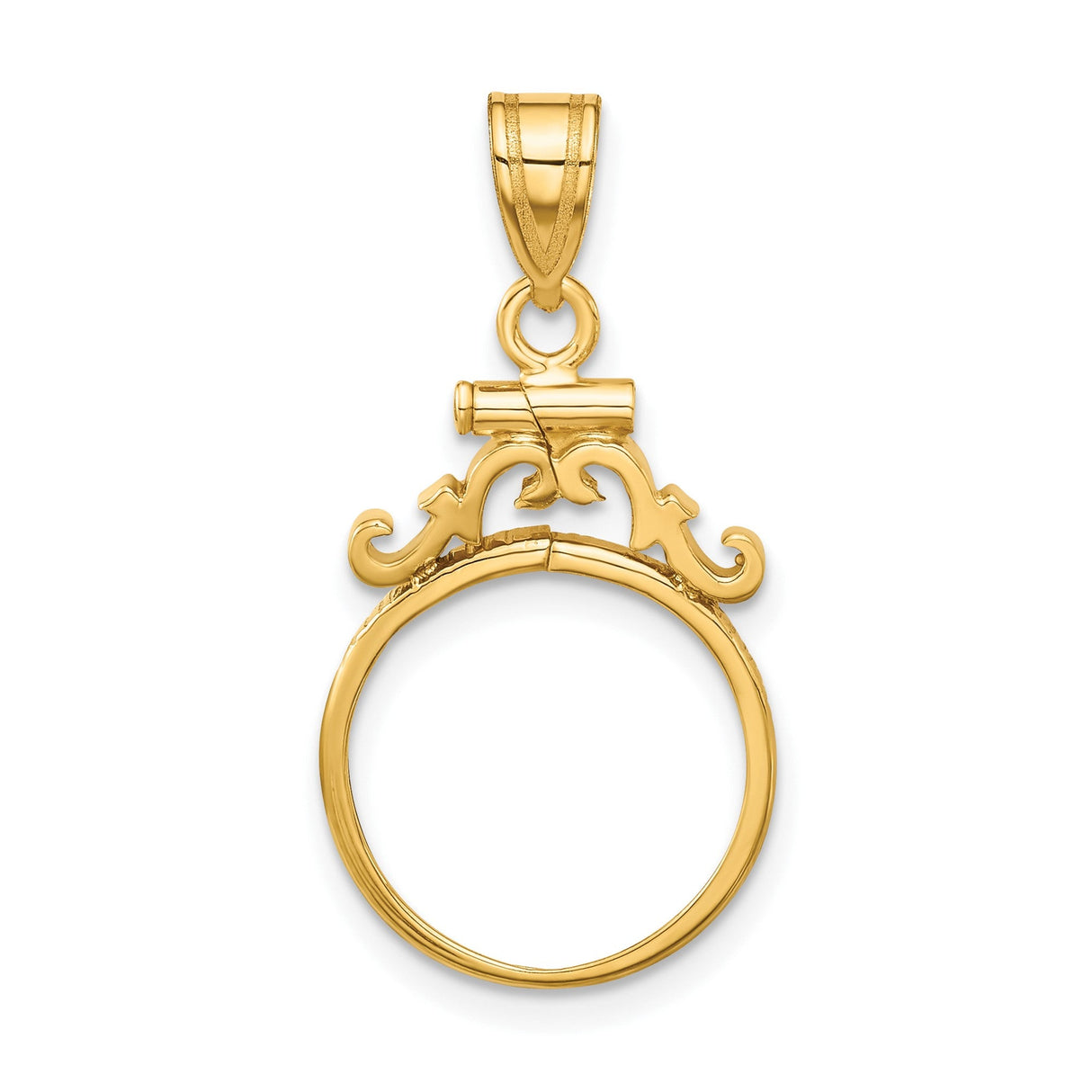 16 mm 14k Yellow Gold coin bezel for 15.5 mm Coin — additional image