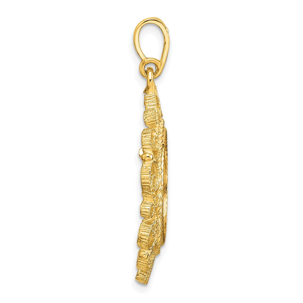 16 mm 14k Yellow Gold coin bezel for 16 mm Coin — alternate view