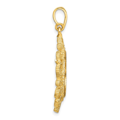 16 mm 14k Yellow Gold coin bezel for 16 mm Coin — alternate view