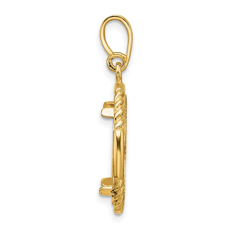 16 mm 14k Yellow Gold coin bezel for 16 mm Coin — alternate view