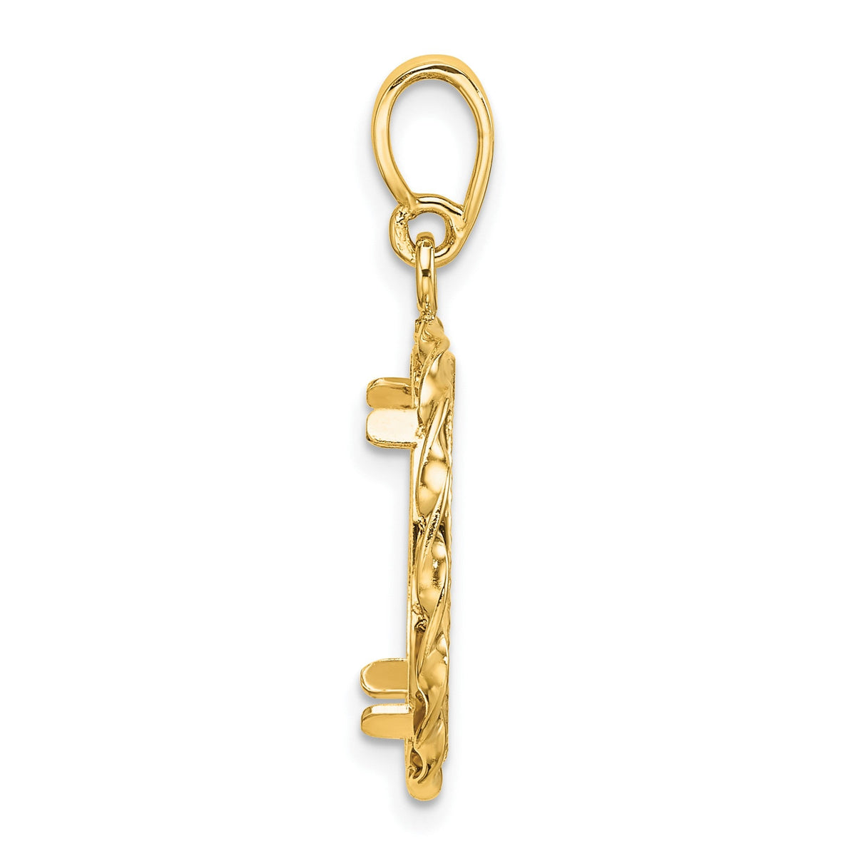 16 mm 14k Yellow Gold coin bezel for 16 mm Coin — alternate view