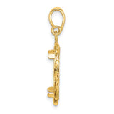 16 mm 14k Yellow Gold coin bezel for 16 mm Coin — alternate view