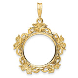 16 mm 14k Yellow Gold coin bezel for 16 mm Coin — additional image