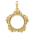 16 mm 14k Yellow Gold coin bezel for 16 mm Coin