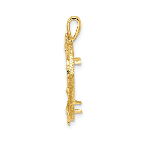 16 mm 14k Yellow Gold coin bezel for 16 mm Coin — alternate view