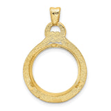 16 mm 14k Yellow Gold coin bezel for 16 mm Coin — additional image
