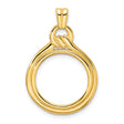 16 mm 14k Yellow Gold coin bezel for 16 mm Coin