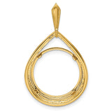 16 mm 14k Yellow Gold coin bezel for 16 mm Coin — additional image