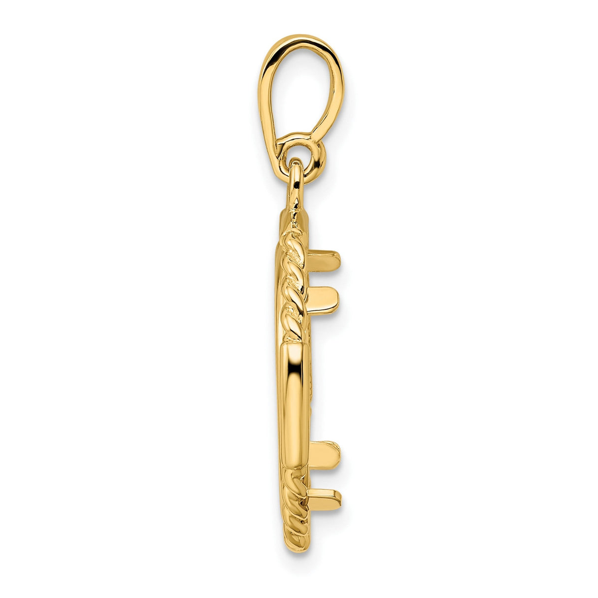 16 mm 14k Yellow Gold coin bezel for 16 mm Coin — alternate view