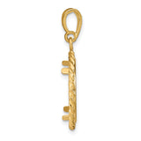 16 mm 14k Yellow Gold coin bezel for 16 mm Coin — alternate view