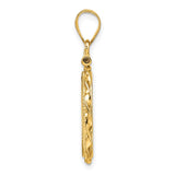 16 mm 14k Yellow Gold coin bezel for 16 mm Coin — alternate view