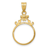 16 mm 14k Yellow Gold coin bezel for 16 mm Coin — additional image