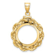 16 mm 14k Yellow Gold coin bezel for 16 mm Coin