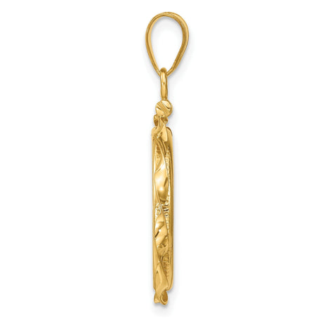 16 mm 14k Yellow Gold coin bezel for 16 mm Coin — alternate view