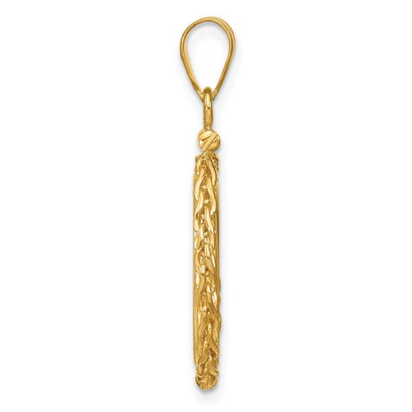 16 mm 14k Yellow Gold coin bezel for 16 mm Coin — alternate view