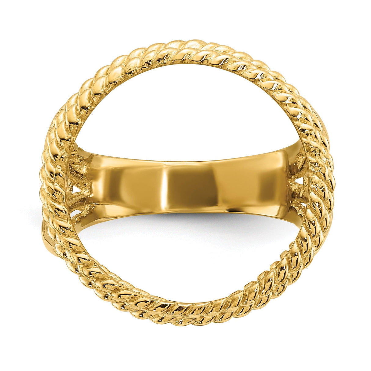16 mm 14k Yellow Gold coin bezel for 16 mm Coin — additional image