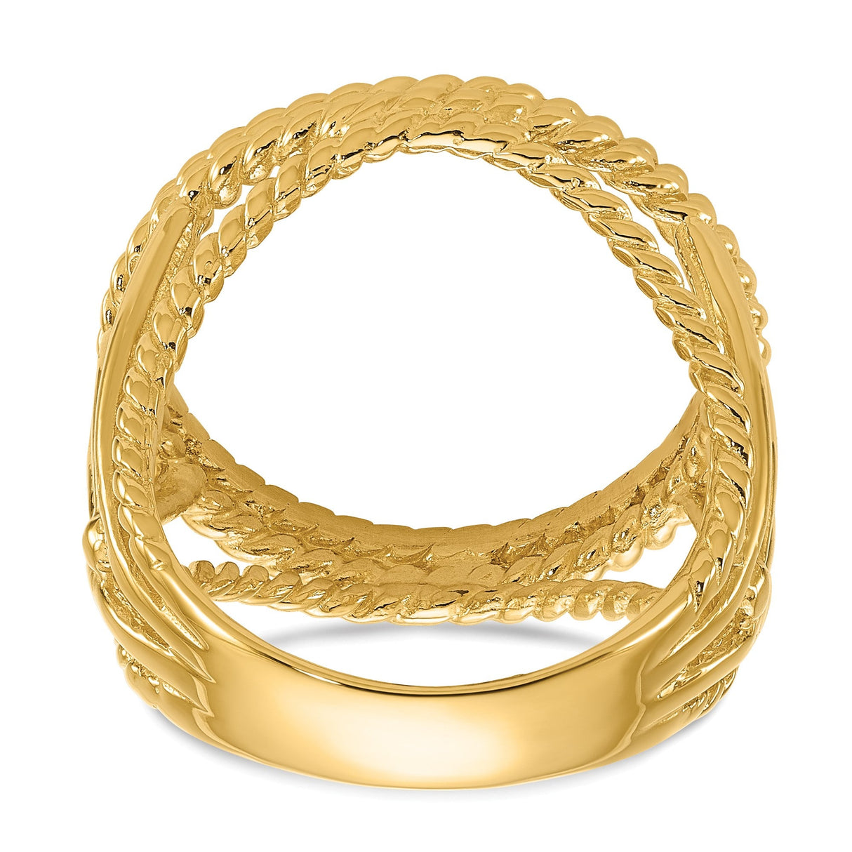 16 mm 14k Yellow Gold coin bezel for 16 mm Coin — additional image