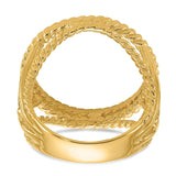 16 mm 14k Yellow Gold coin bezel for 16 mm Coin — additional image