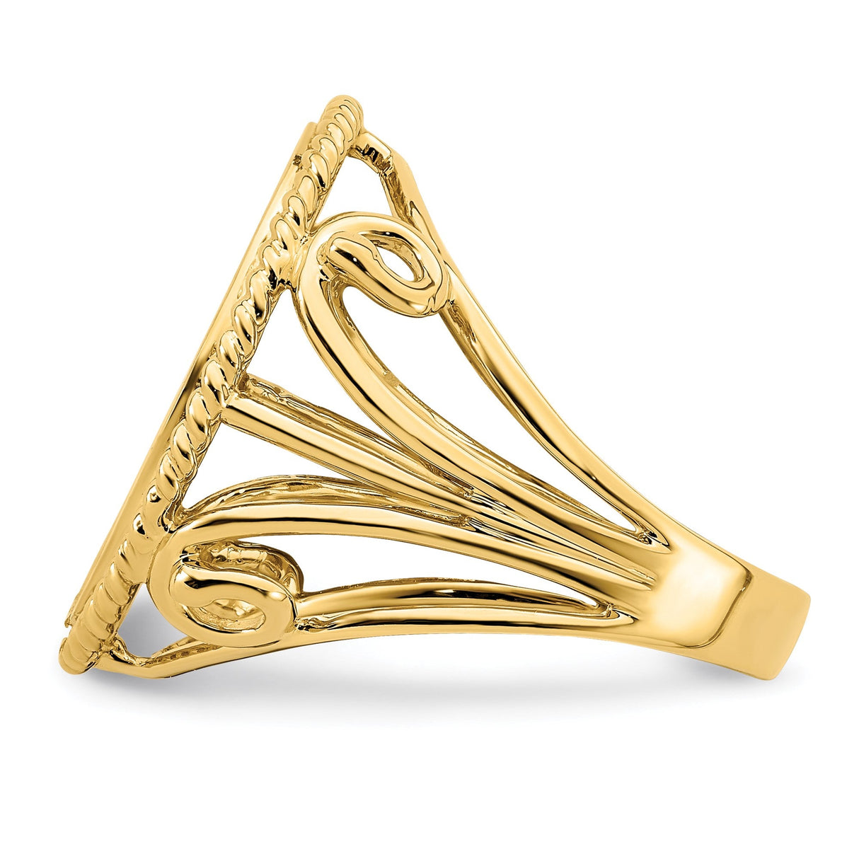 16 mm 14k Yellow Gold coin bezel for 16 mm Coin — additional image