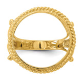 16 mm 14k Yellow Gold coin bezel for 16 mm Coin — additional image