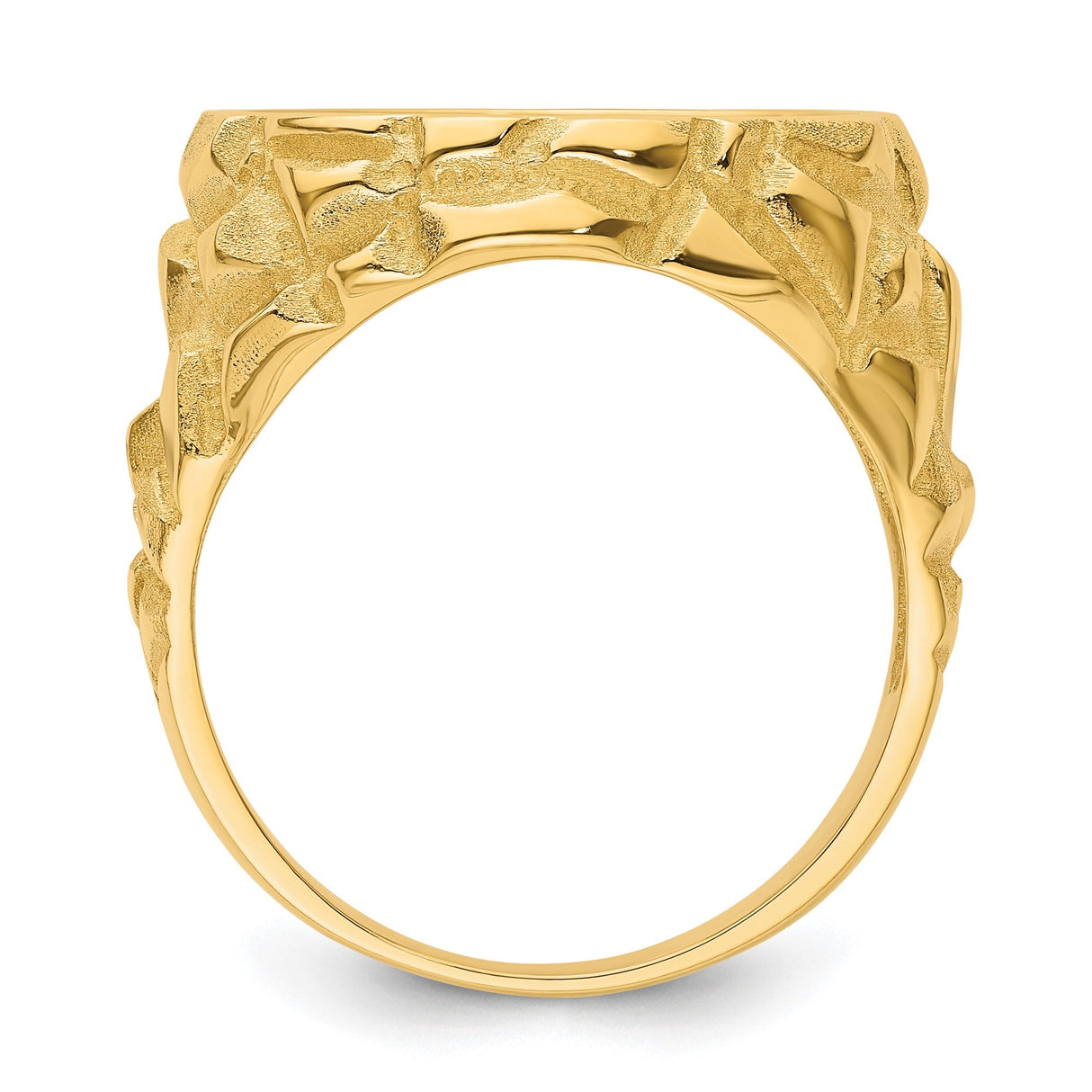 16 mm 14k Yellow Gold coin bezel for 16 mm Coin — alternate view