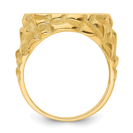 16 mm 14k Yellow Gold coin bezel for 16 mm Coin — alternate view