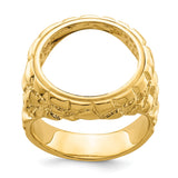 16 mm 14k Yellow Gold coin bezel for 16 mm Coin — additional image