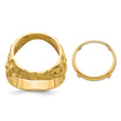 16 mm 14k Yellow Gold coin bezel for 16 mm Coin