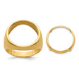 16 mm 14k Yellow Gold coin bezel for 16 mm Coin