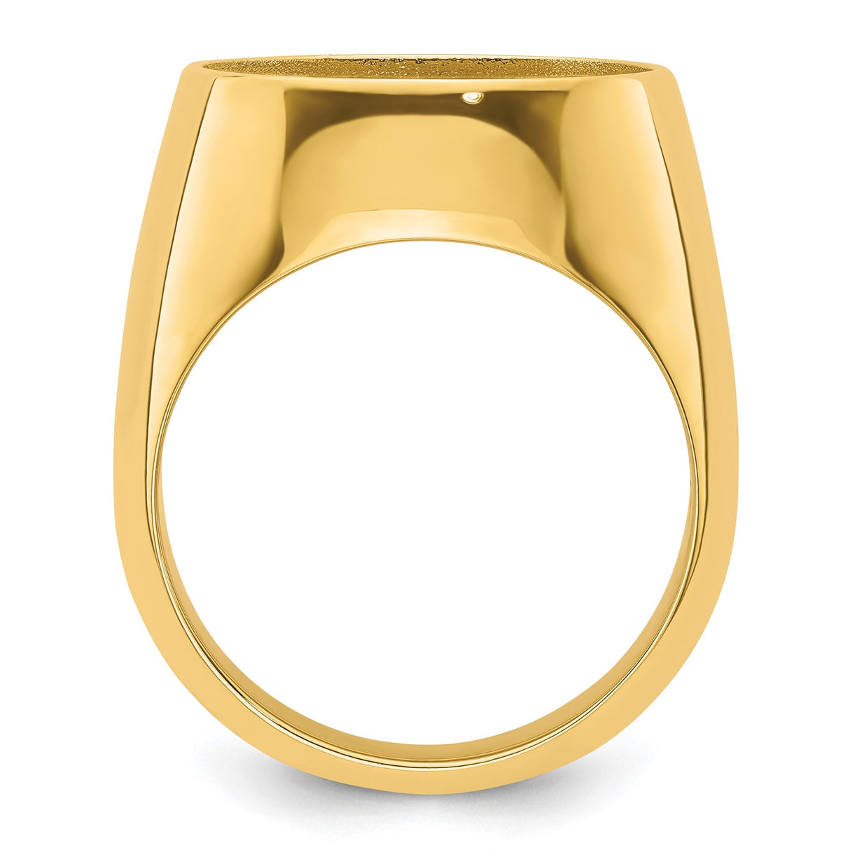 16 mm 14k Yellow Gold coin bezel for 16 mm Coin — alternate view