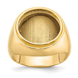 16 mm 14k Yellow Gold coin bezel for 16 mm Coin — additional image