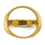 16 mm 14k Yellow Gold coin bezel for 16 mm Coin — additional image