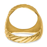 16 mm 14k Yellow Gold coin bezel for 16 mm Coin — additional image