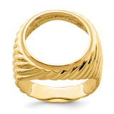 16 mm 14k Yellow Gold coin bezel for 16 mm Coin — additional image