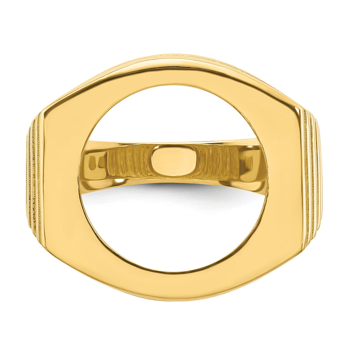 16 mm 14k Yellow Gold coin bezel for 16 mm Coin — additional image