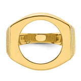 16 mm 14k Yellow Gold coin bezel for 16 mm Coin — additional image