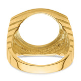 16 mm 14k Yellow Gold coin bezel for 16 mm Coin — additional image