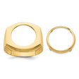 16 mm 14k Yellow Gold coin bezel for 16 mm Coin