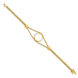 17 mm 14k Yellow Gold coin bezel for 16.5 mm Coin — alternate view
