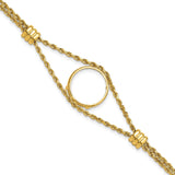 17 mm 14k Yellow Gold coin bezel for 16.5 mm Coin