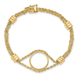 17 mm 14k Yellow Gold coin bezel for 16.5 mm Coin — additional image