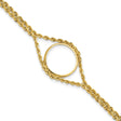 17 mm 14k Yellow Gold coin bezel for 16.5 mm Coin