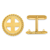 17 mm 14k Yellow Gold coin bezel for 16.5 mm Coin