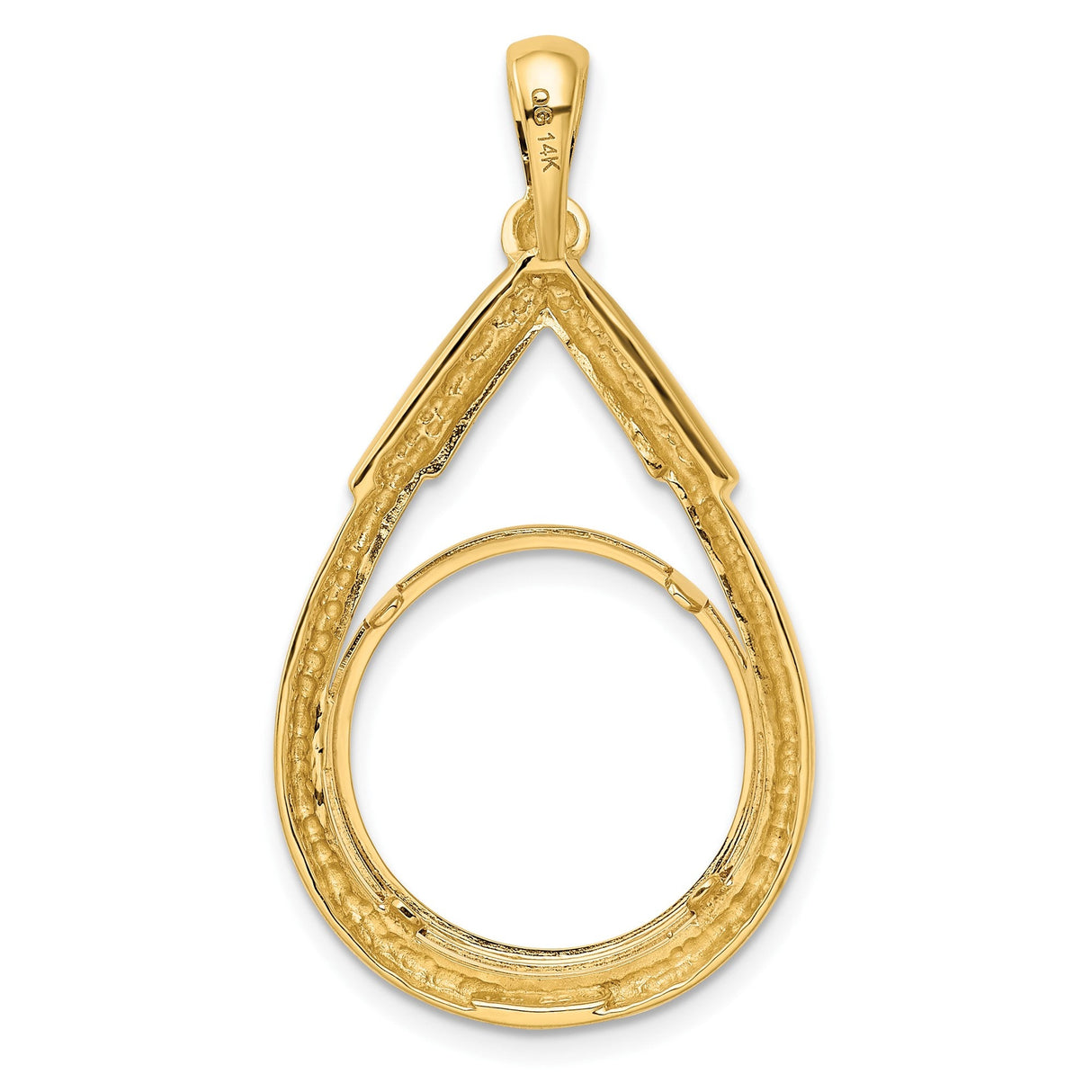 17 mm 14k Yellow Gold coin bezel for 16.5 mm Coin — additional image