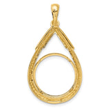 17 mm 14k Yellow Gold coin bezel for 16.5 mm Coin — additional image